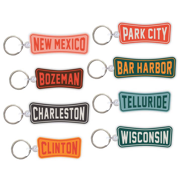 Acme Local - Wholesale Keychain - Unisex - Roadside Retro Customizable Keychain