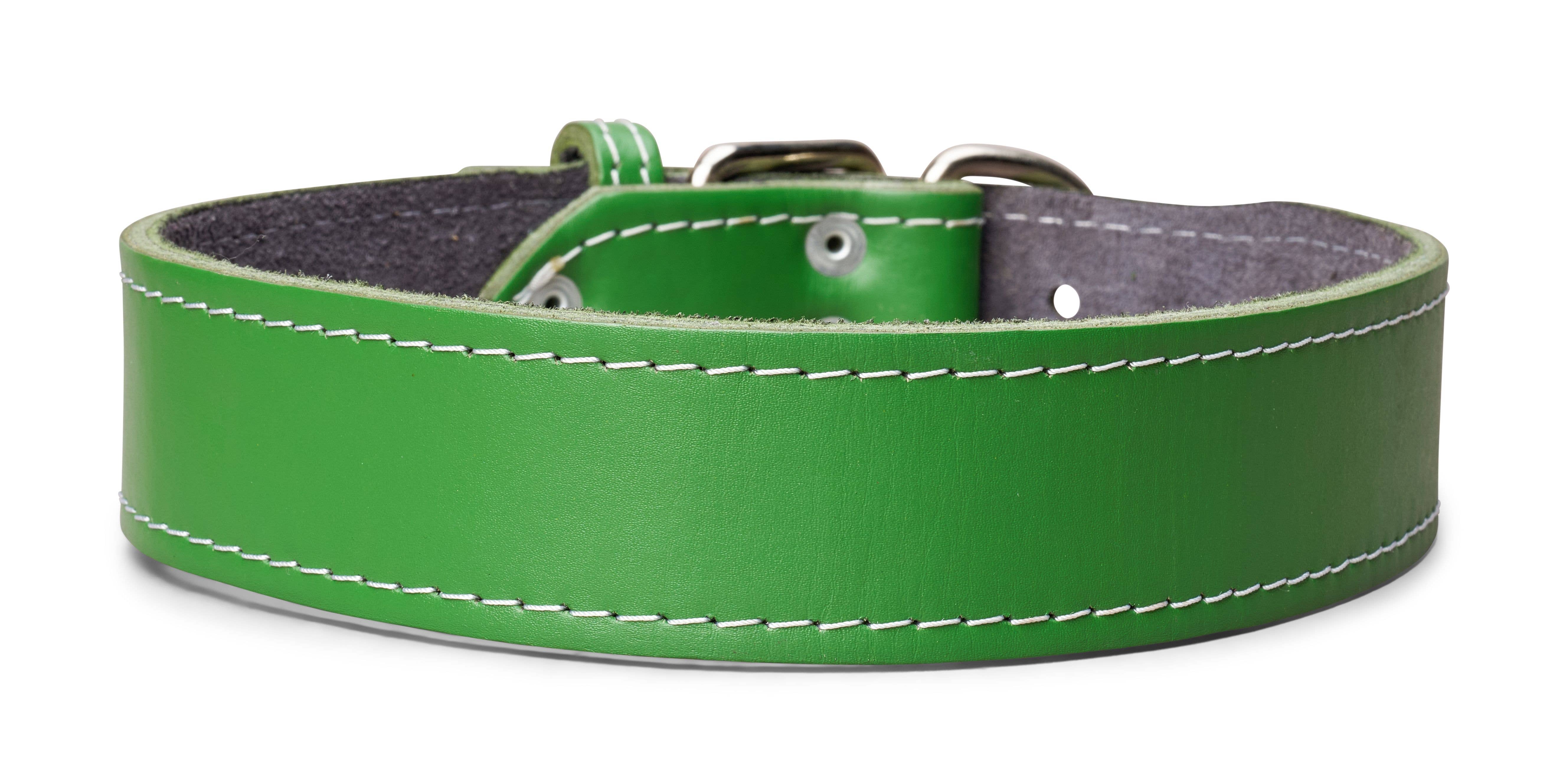 TOP DOG BRAND INC - Wholesale Pet Collar - Dog - 1 3/4 Inch Wide Plain Leather Collars10