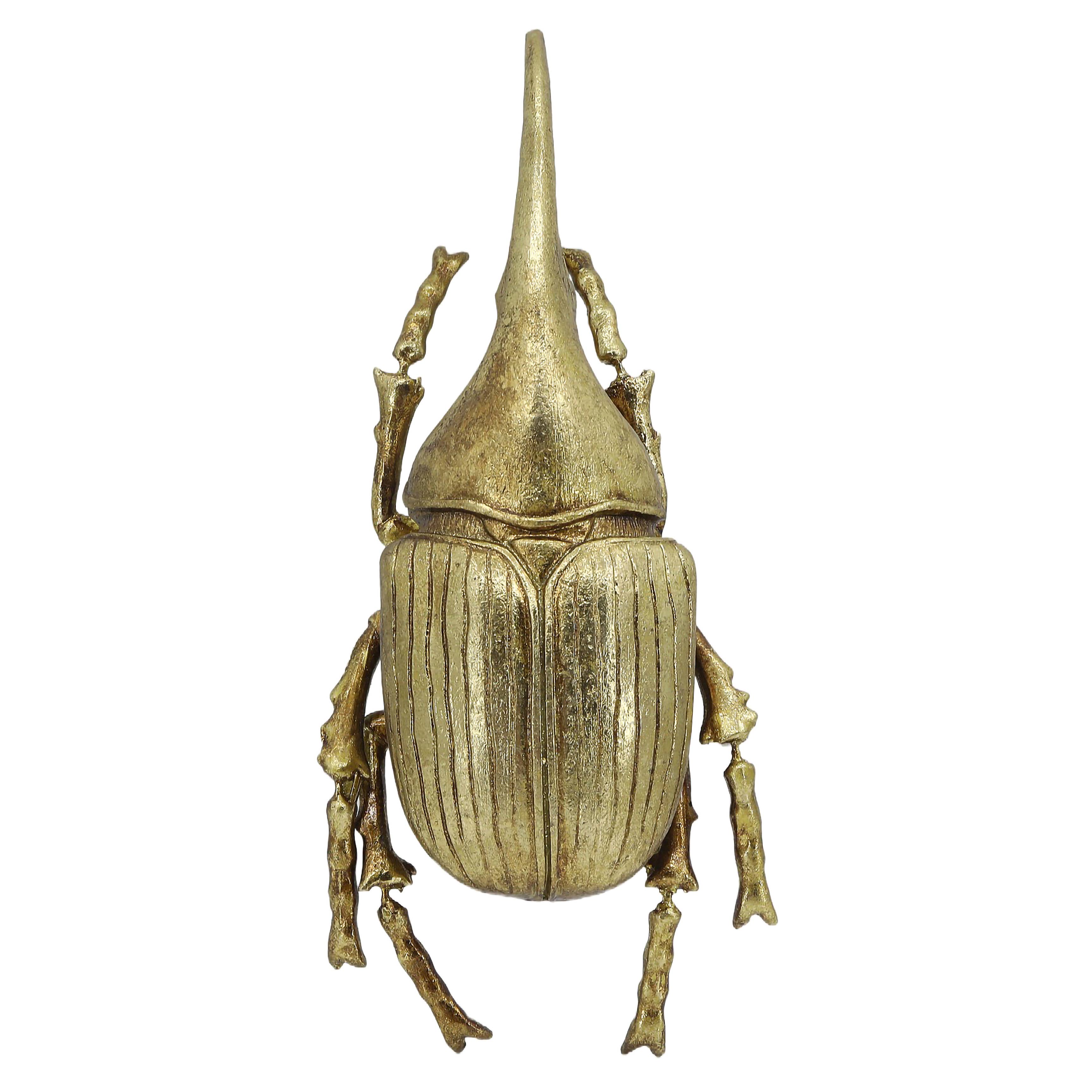 Modern World by Contrast Inc. – Großhandel 3D-Wandkunst – Wanddekoration Herkuleskäfer in Gold (kleine Version)0