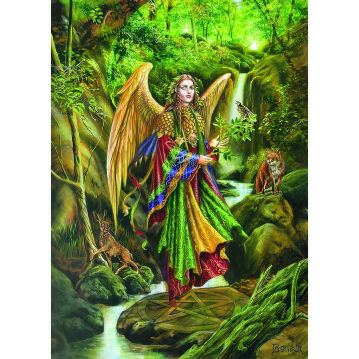 Archangel Uriel A4 Poster Print In A3 Mount - Image by Briar for wholesale by Eastgate Resource
