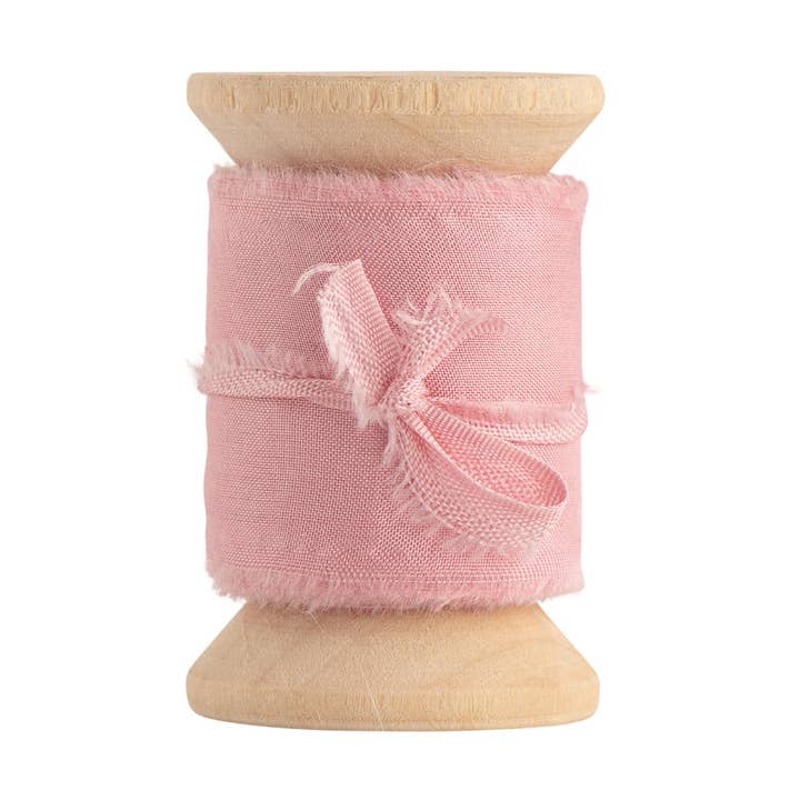 Silk Habotai Ribbon #28 FLAMINGO for wholesale by Big Daisy