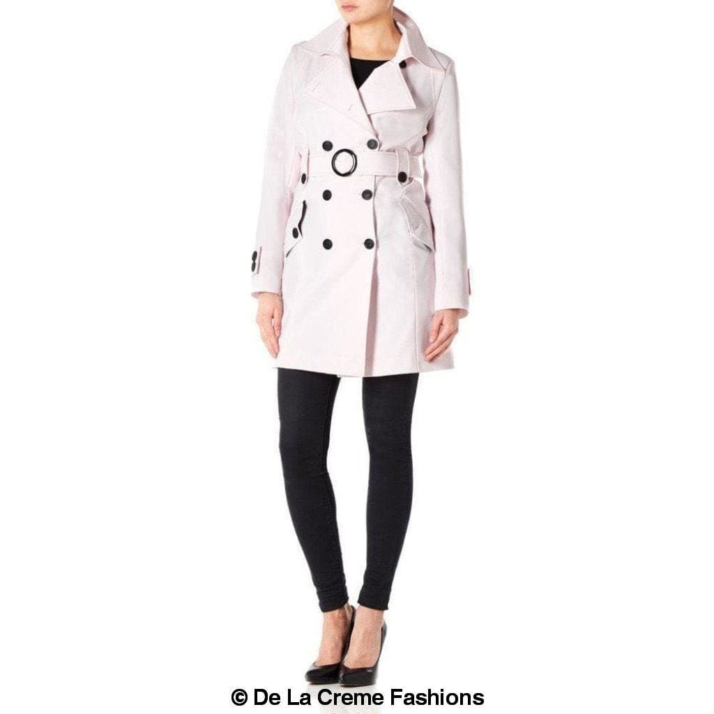 De La Creme Fashions - Wholesale Coat - Women's - Alice Mid Length Belted Mac Coat13