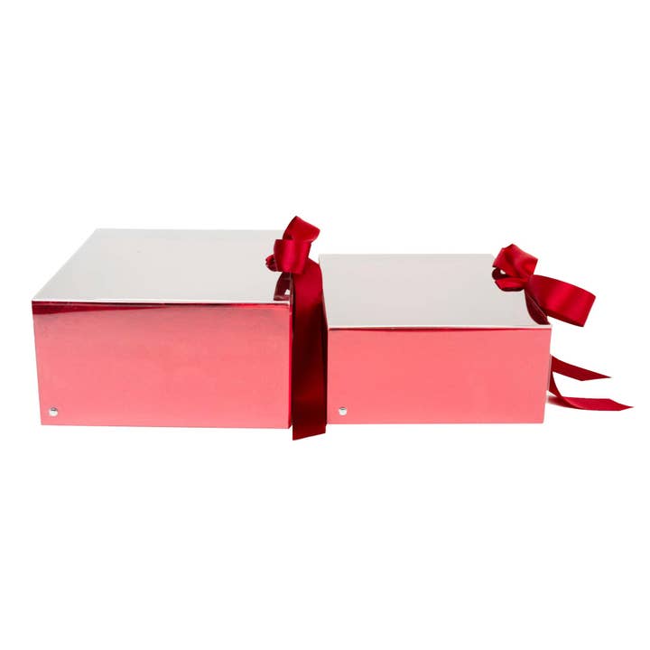 Emartbuy – Großhandel Geschenkboxen – Elegante Geschenkbox mit Klarsichtdeckel und Schleife für besondere Anlässe - 2er-Set18