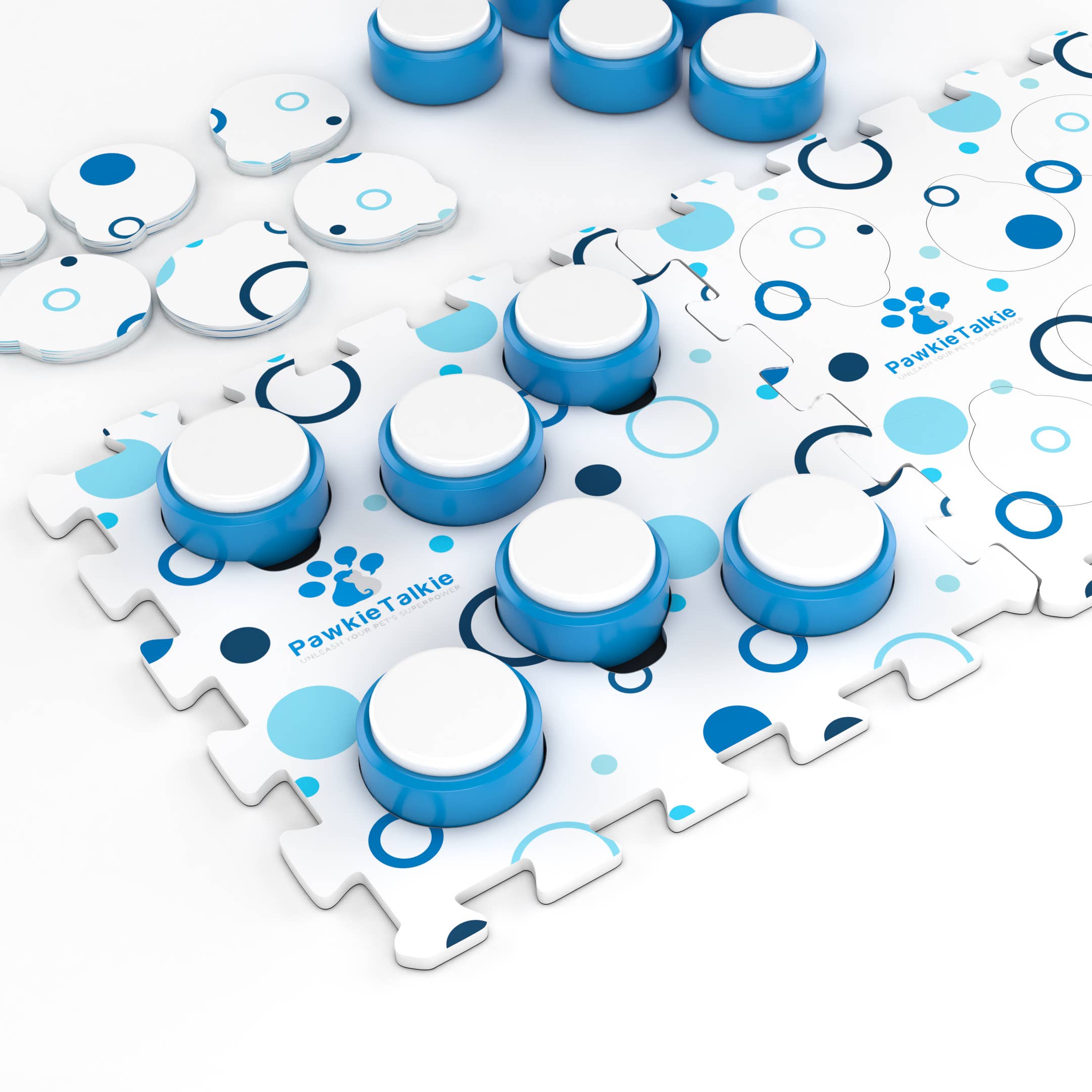 PawkieTalkie - Wholesale Pet Toy - Cat/Dog - PawkieTalkie Pet Talking Buttons Set for Dogs and Cats7