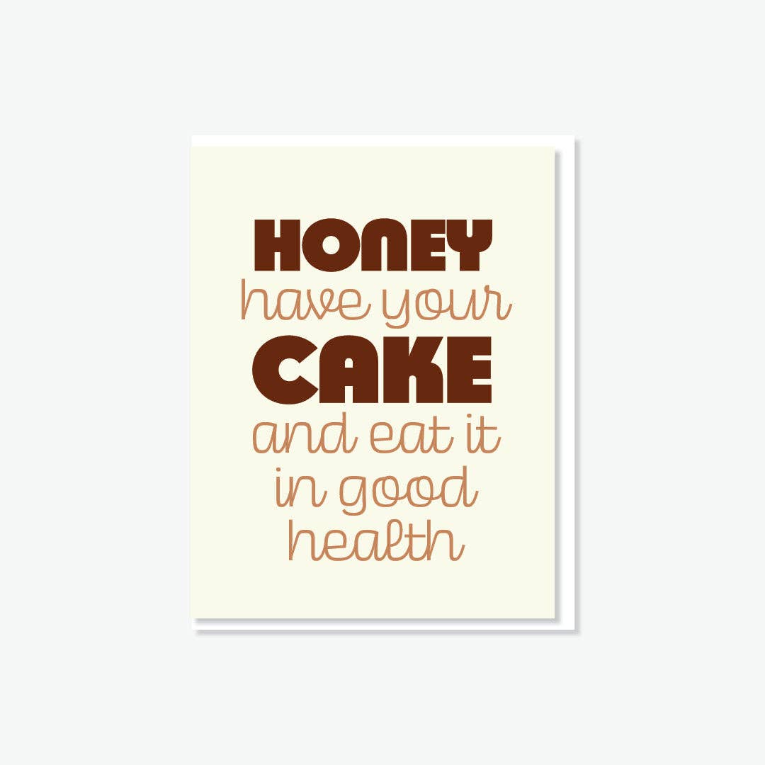 Everyday Yiddish - Wholesale Rosh Hashanah card - Honey Cake  | Rosh Hashanah Jewish New Year Card0