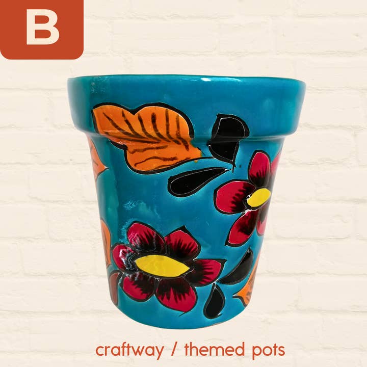 Craftway - Wholesale Plant Pot - Themed Classic Talavera Pots2