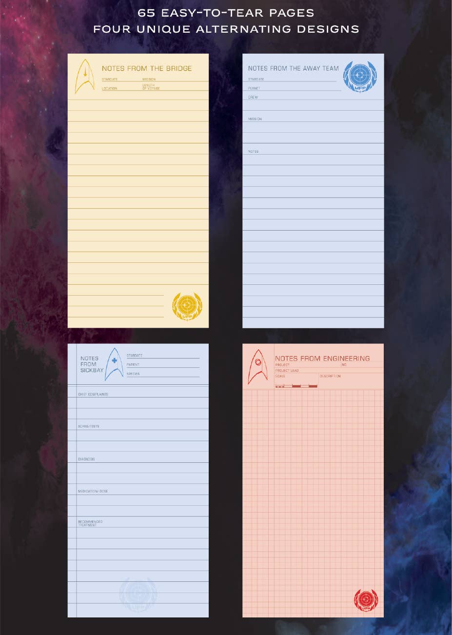 Unemployed Philosophers Guild - Wholesale Notepad - Star Trek Notepad1