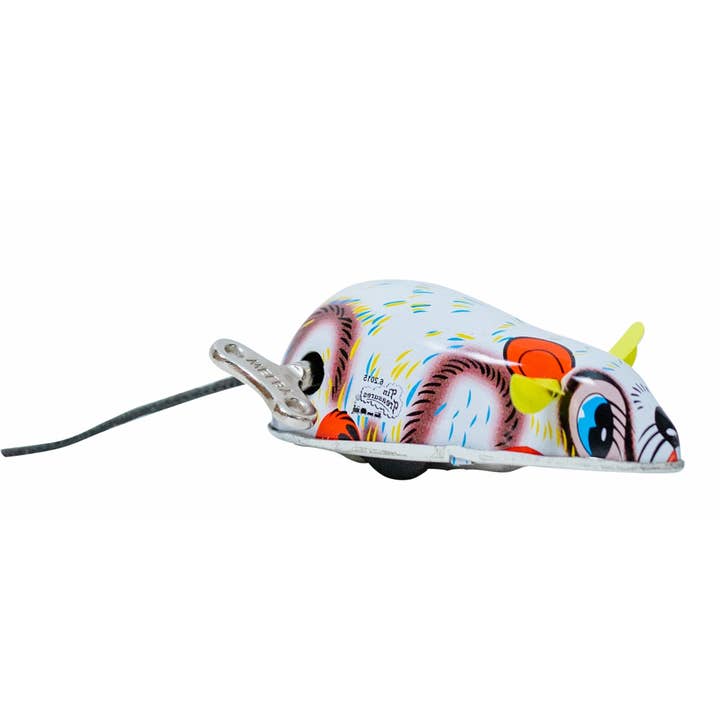 Jouet en étain/Souris ludique/À remonter/Min 2 pour la vente par Moksha Imports