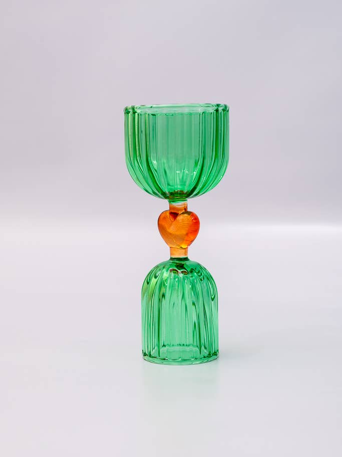 Tipsy Turvy Vidro Duplo, Verde por atacado de Ban.do