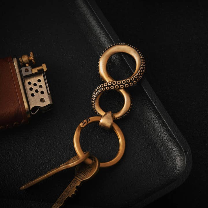 Coppertist.wu - Wholesale Sleutelhanger - Uniseks - Octopus Infinity Sleutelhanger【Verzending over 4 weken】2