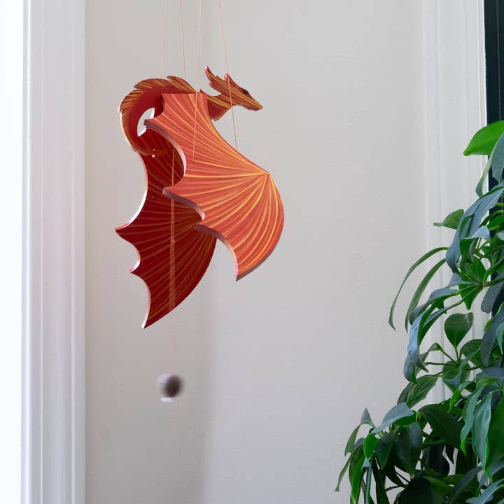 Tulia's Artisan Gallery - Wholesale Mobile - Fire Dragon Flying Mobile2