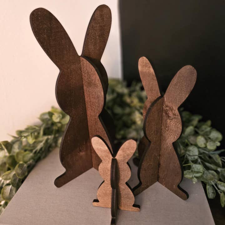 BD Lasers INC. - Wholesale Decorative Tabletop Object - 3D Bunny Easter Spring Decor Table Filler Tiered Tray Decor1
