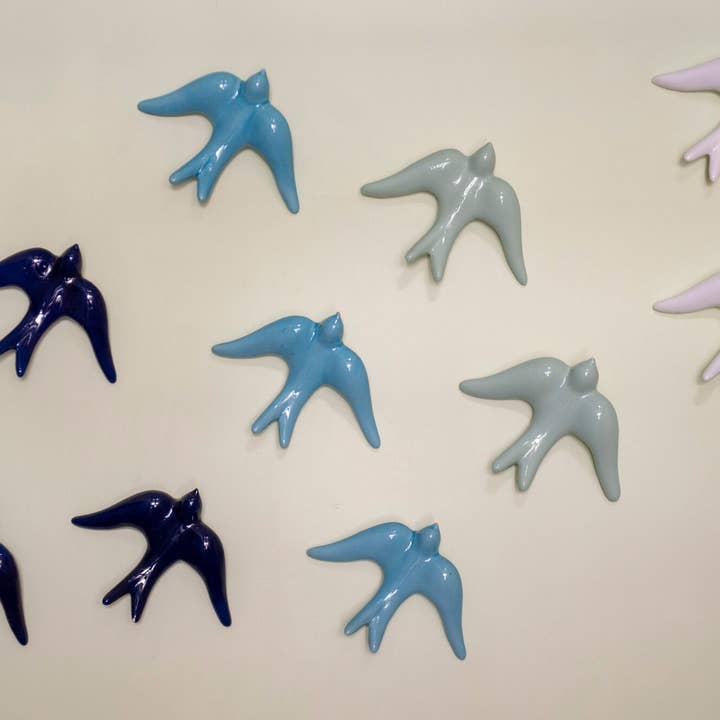 Vasos Quadrados by EM - Wholesale Wall Accent - CERAMIC SWALLOW21