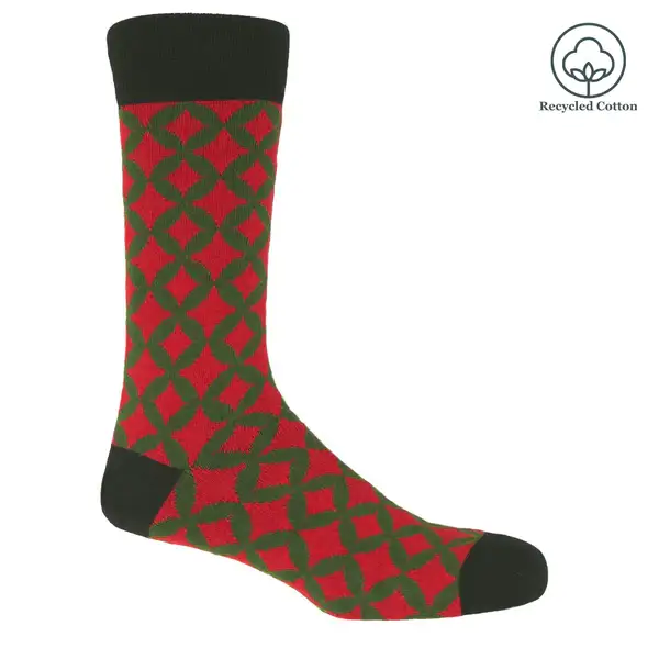 Peper Harow Socks – Engroshandel Strømper - Herre – Mosaic herresokker af genbrugsmaterialer4