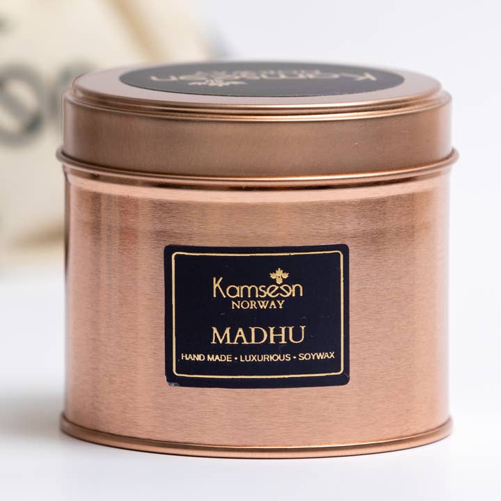 MADHU- Soy wax & Paraben free Vegan Scented Candle for wholesale by KAMSEEN