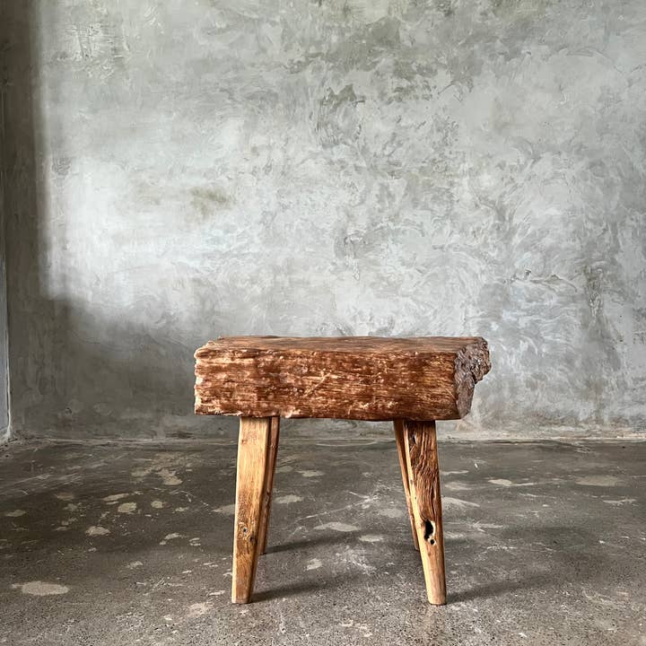 Office Objets - Wholesale Bench - Small organic bench in blonde Asian teak with four legs - Sepuluh6