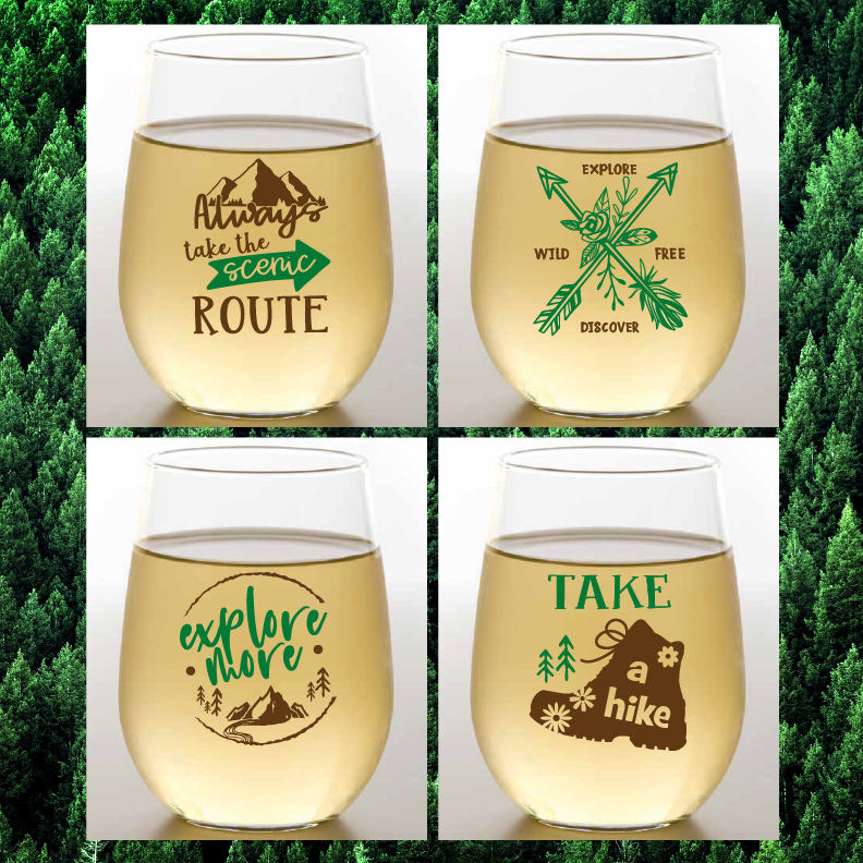 Wine-Oh! - Wholesale Wine Glass - CLOSEOUT ASSORTED Unbreakable Stemless Plastic Wine Glasses33