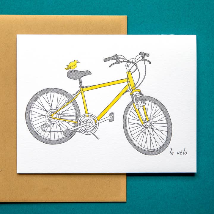 Le Velo Card for wholesale by Little Comet