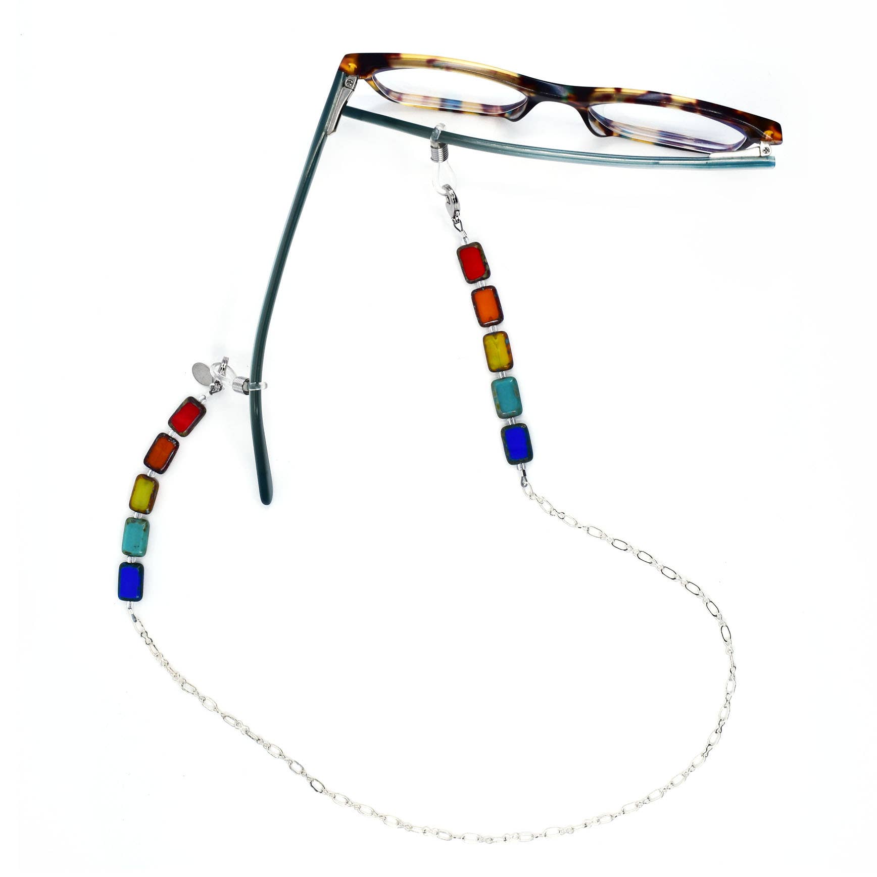 Stefanie Wolf Designs - Wholesale Link & Chain Necklace - Eyeglass Holder to Mask Chain Converter Gizmos, One Pair3