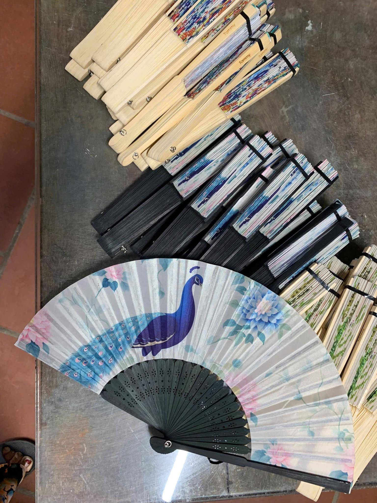 Tonkin Handicraft - Wholesale Party/Paper Folding Fan - Customized Wedding Paper Folding Fan 8