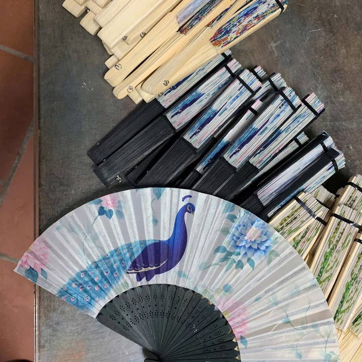 Tonkin Handicraft - Wholesale Party/Paper Folding Fan - Customized Wedding Paper Folding Fan 8
