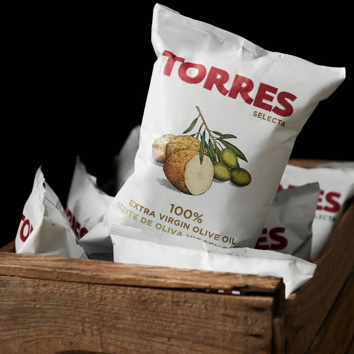 Gourmet Food Solutions, Inc. - Wholesale Chips - Extra Virgin Olive Oil, Torres Potato Chips 50g | SMALL BAG1
