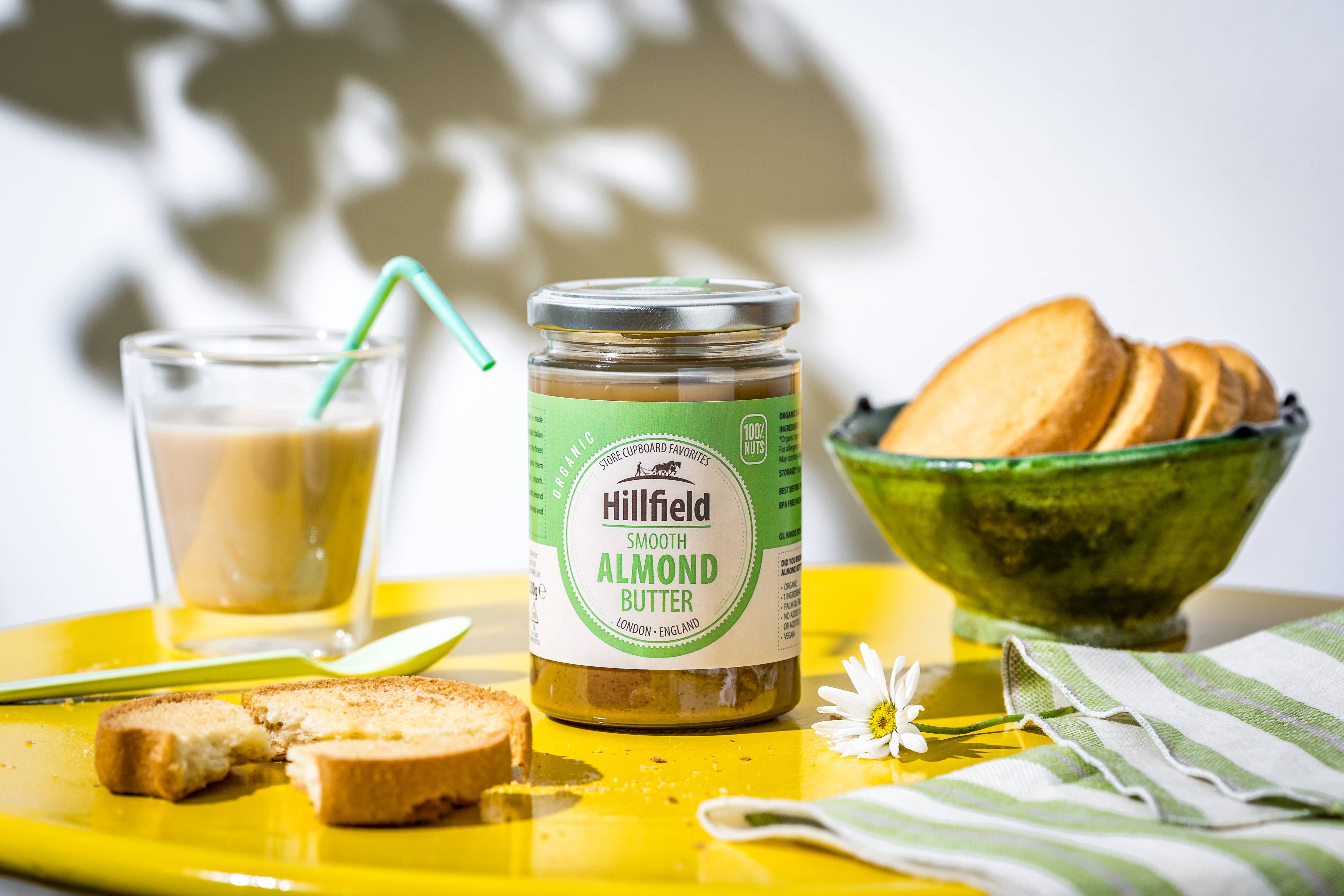 Gourmica - Vendita all'ingrosso Burro di frutta secca - Hillfield Burro di mandorle Biologico 330g2