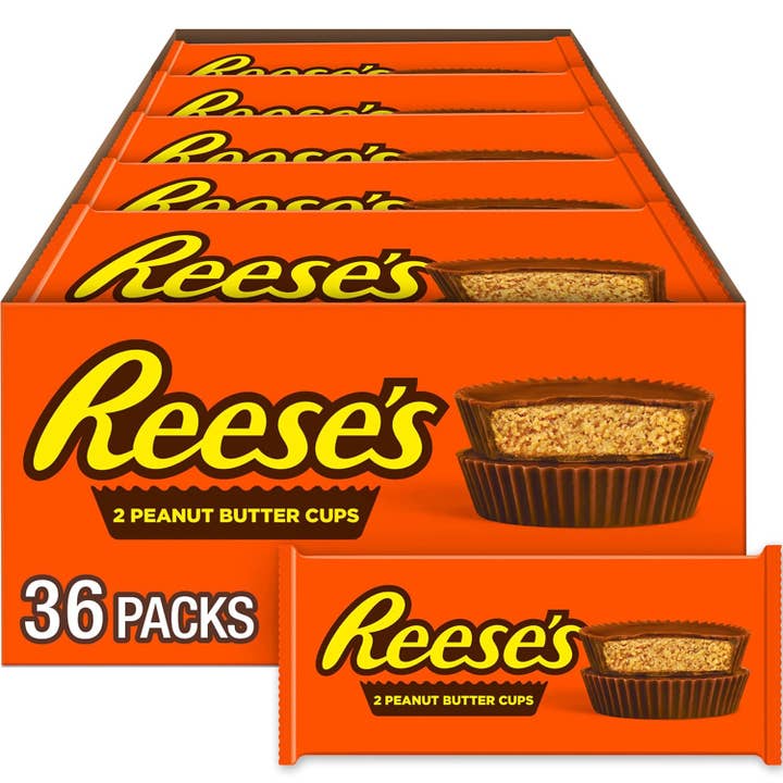 Snacky Candy - Wholesale Chocolate Covered Sweets - Reese's Peanut Butter Cups 1.5 oz 36 count