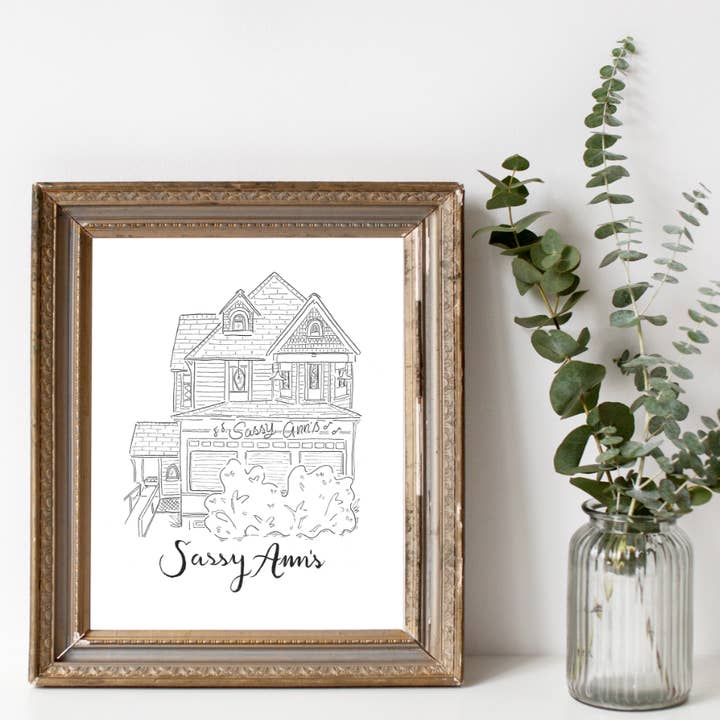 Sassy Ann's - Print - 8x10" for wholesale by Paris Woodhull Illustrations