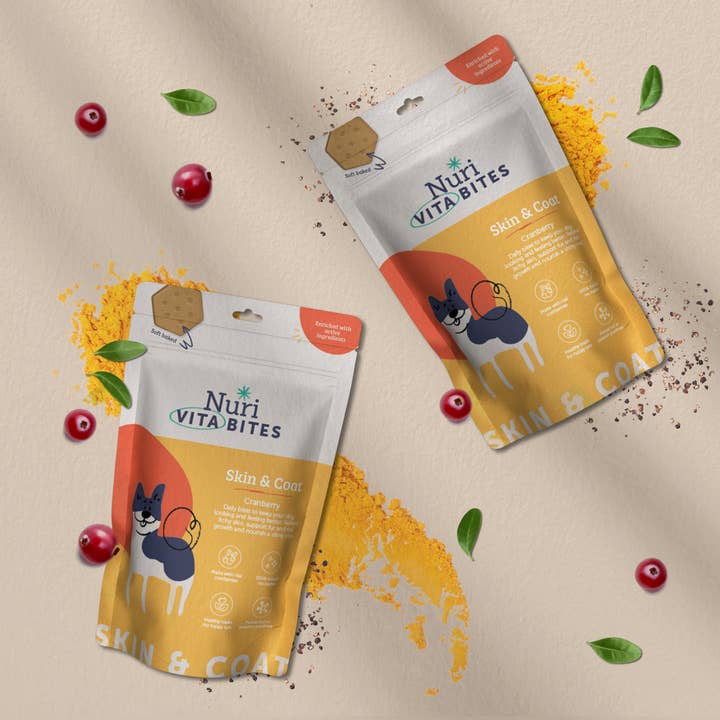 Nuri Vita Bites Dog Supplement - Skin & Coat x10 for wholesale by Doodlebone