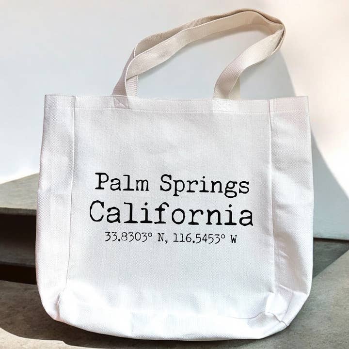 Custom Location Canvas Tote Bag for wholesale by 521handmade