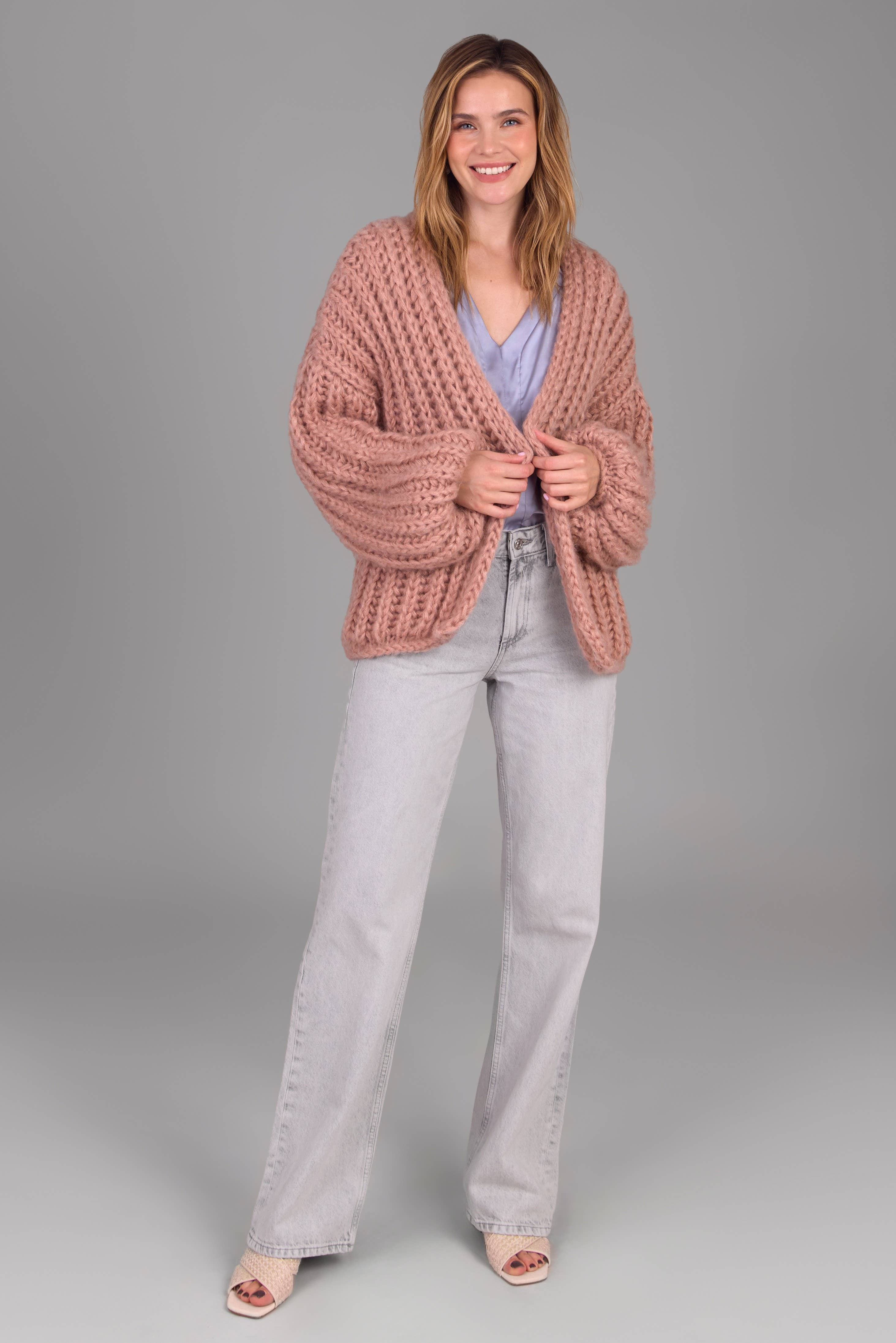 SAACHI - Wholesale Cardigan - Women's - Chunky Oversized Knit Cardigan17