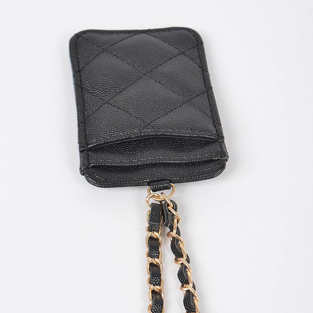 3AM BY H&D ACCESSORIES - Wholesale Pendant/Charm Necklace - Quilted Card Case Necklace Bag3