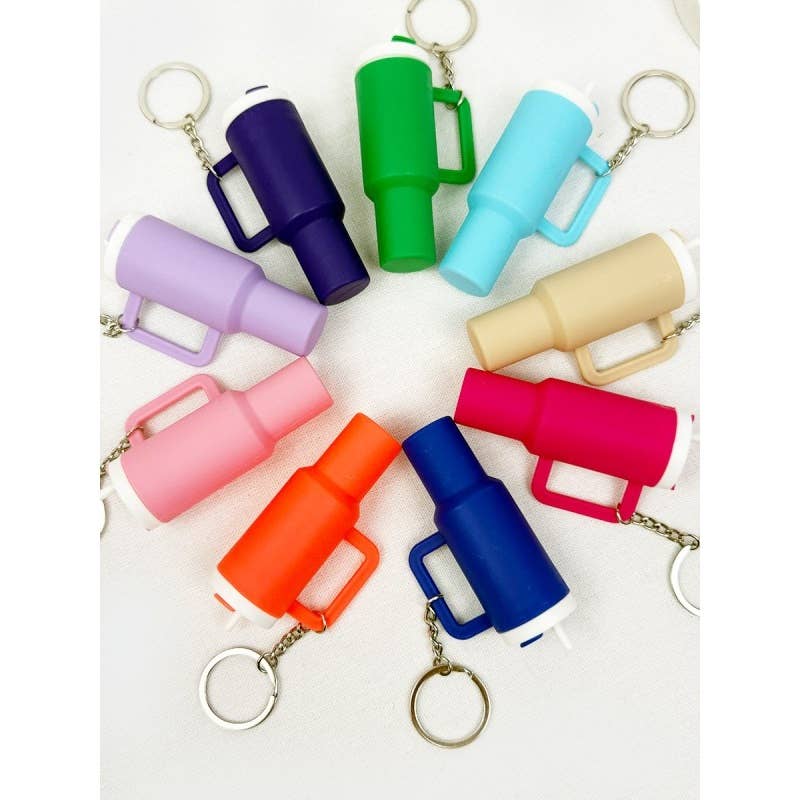 MIX COLOR Mini Tumbler Keychain for wholesale on Faire5