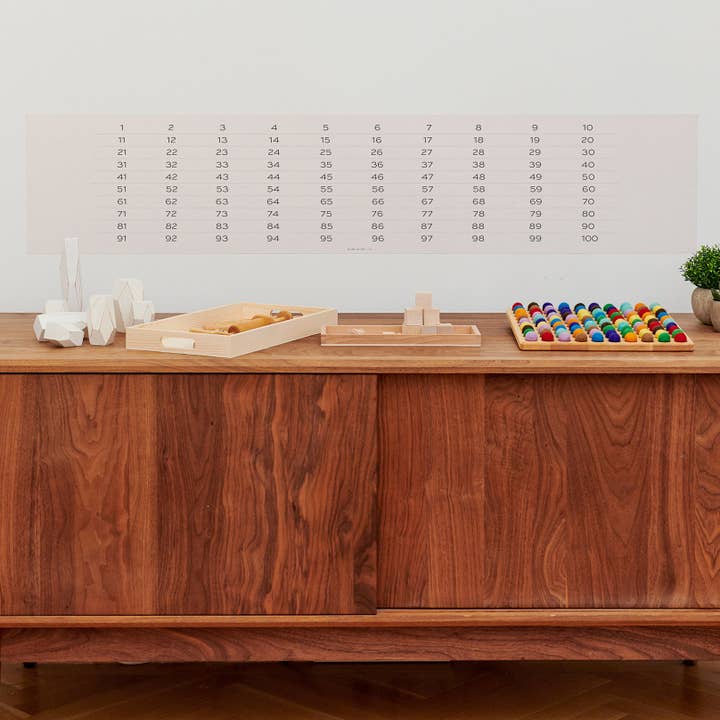 Autocollant chiffres 1 à 100 pour salle de jeux ou zone scolaire pour enfants, 48 x 10 pour la vente par Home Room Co.