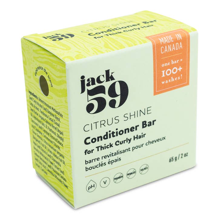 Jack59 Inc. - Wholesale Hair Conditioner - Zesty Citrus Shine Conditioner Bar