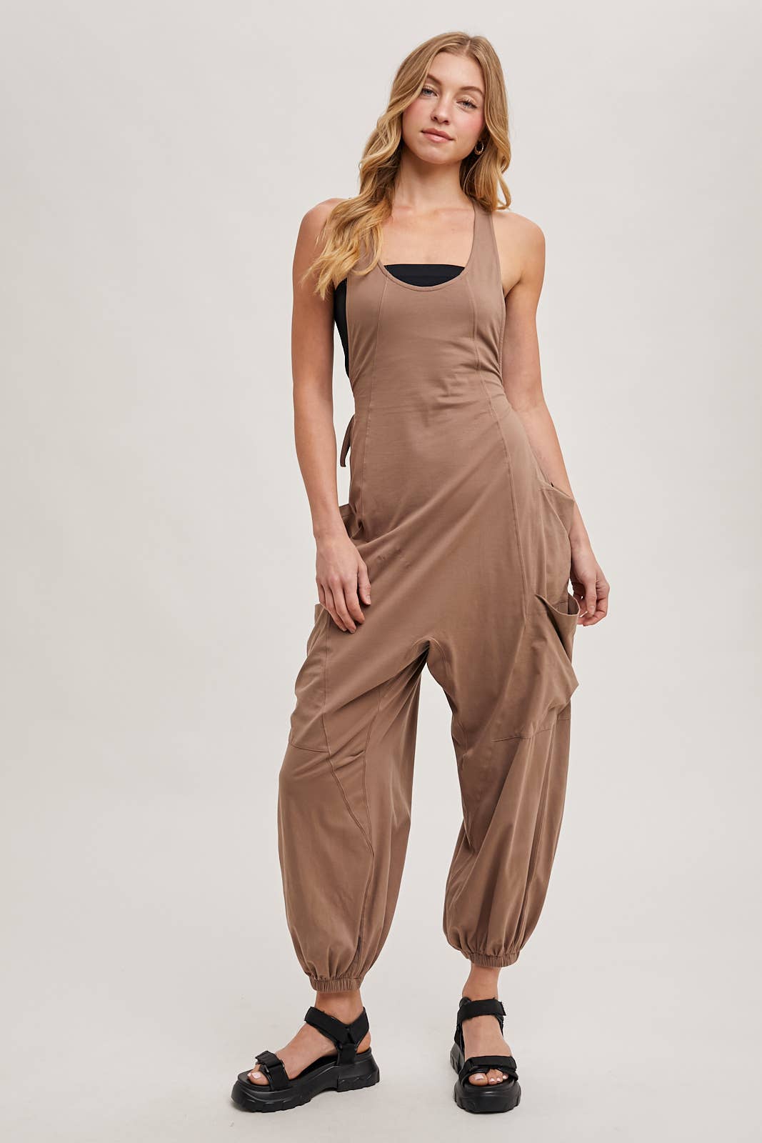 Bluivy - Wholesale Jumpsuit - Women's - RELAXED FIT BEGGY PANTS JUMPSUIT WITH POCKETS16