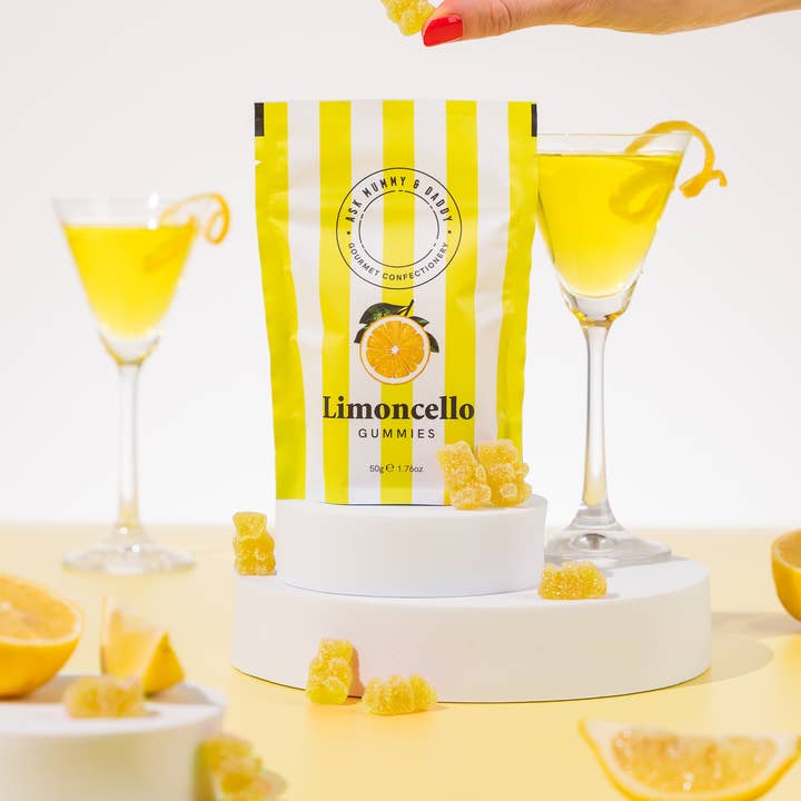 Limoncello-gummier for engroshandel hos Ask Mummy & Daddy