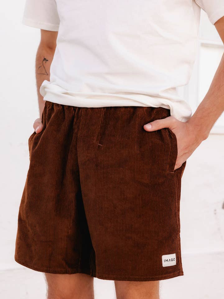 Imago Portugal - Wholesale Shorts - Men's - Pecan Brown Corduroy Shorts1