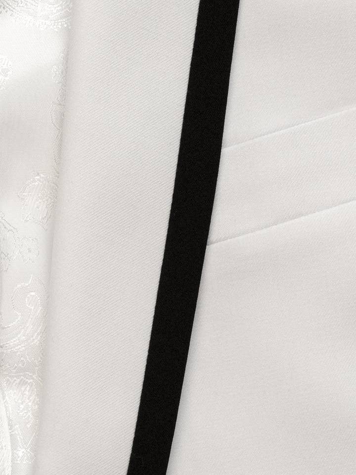 "Xavier" White Tuxedo Jacket for wholesale by Cardi International