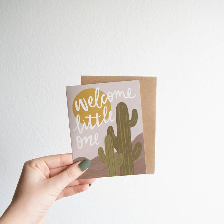 Velkommen Little One Card for engroshandel hos The Field of Joy Co.