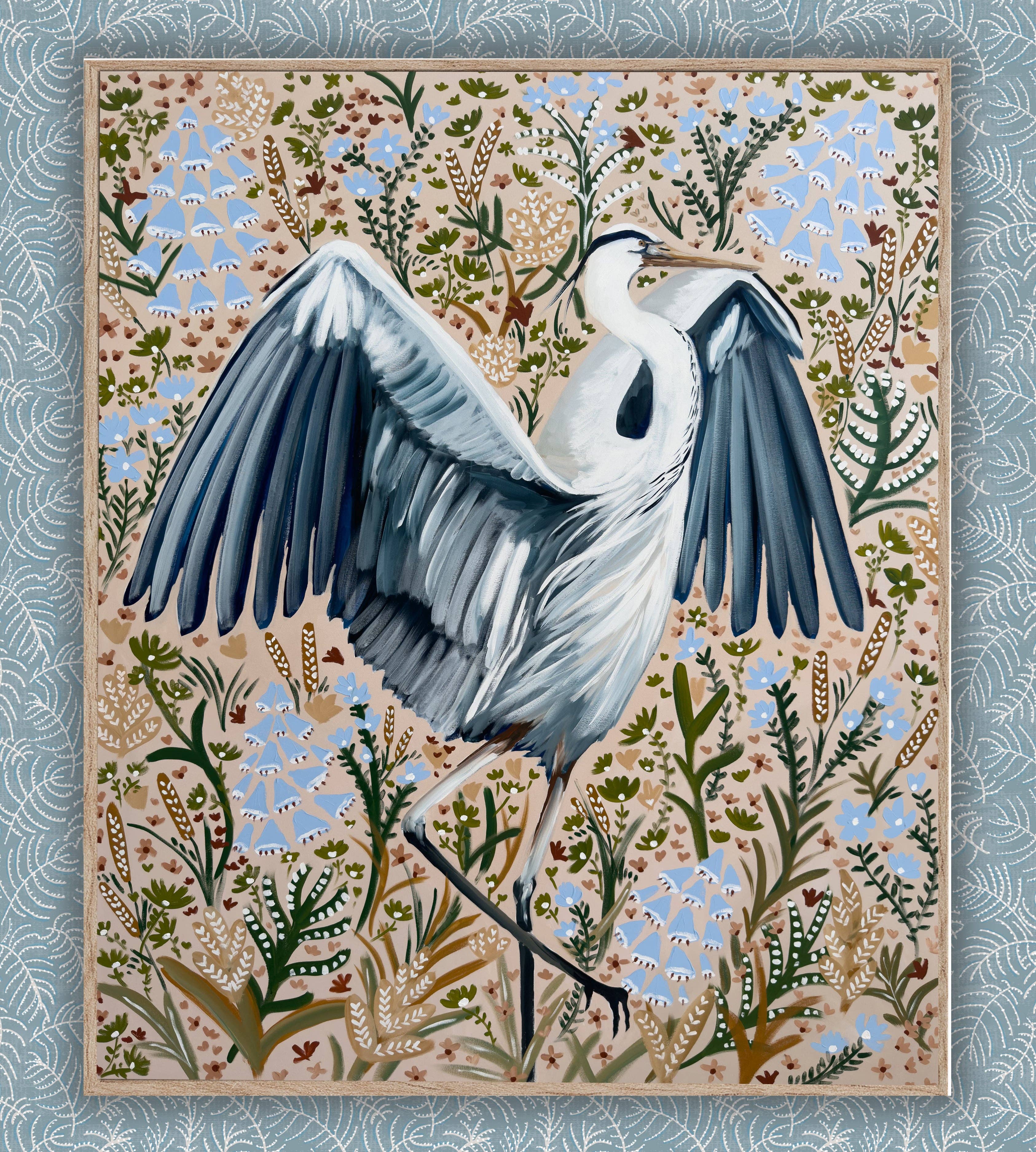 Amanda Wathen Fine Art - Wholesale Art Print - Magnolia Blue Heron Print0