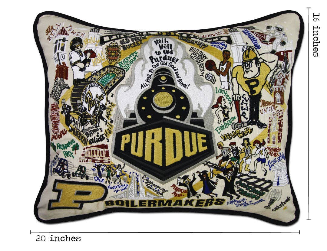 catstudio - Wholesale Throw/Decorative Pillow - Purdue University Collegiate Embroidered Pillow4