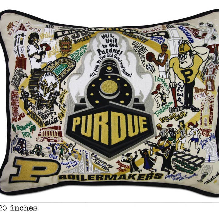 catstudio - Wholesale Throw/Decorative Pillow - Purdue University Collegiate Embroidered Pillow4