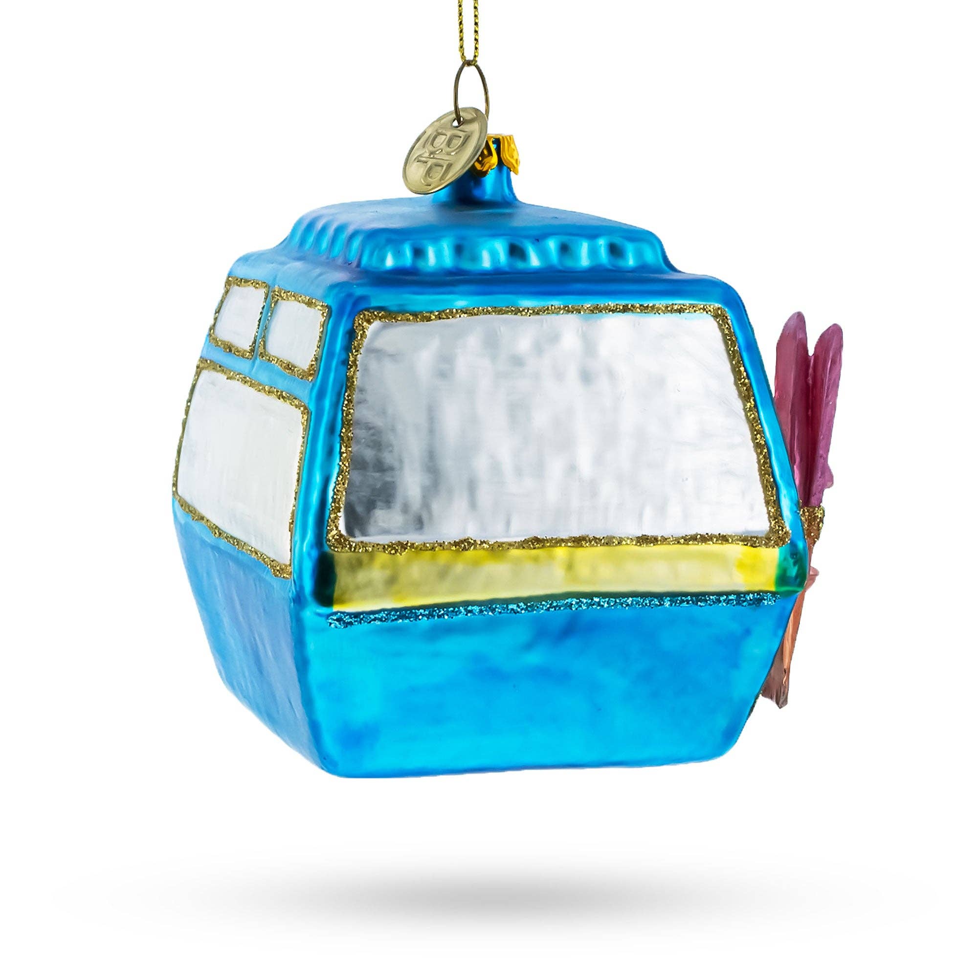 BestPysanky - Wholesale Ornament - Mountain Bliss Ski Gondola Glass Ornament1