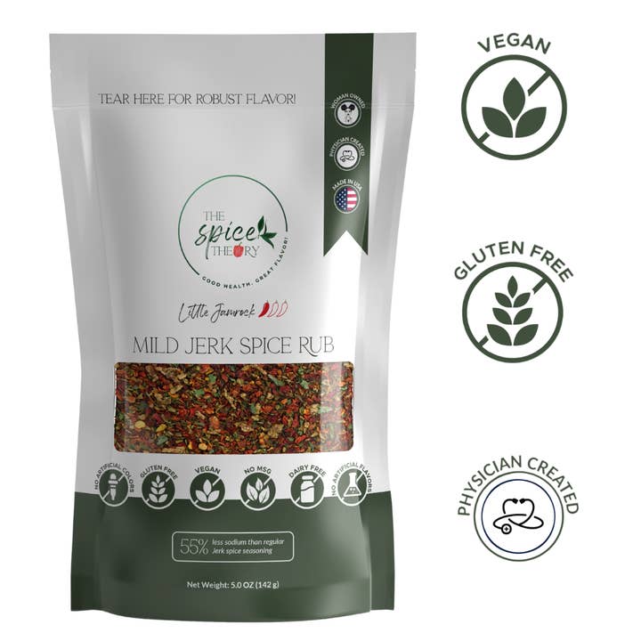 "Little Jamrock" MILD Jerk Spice Rub för wholesale av The Spice Theory