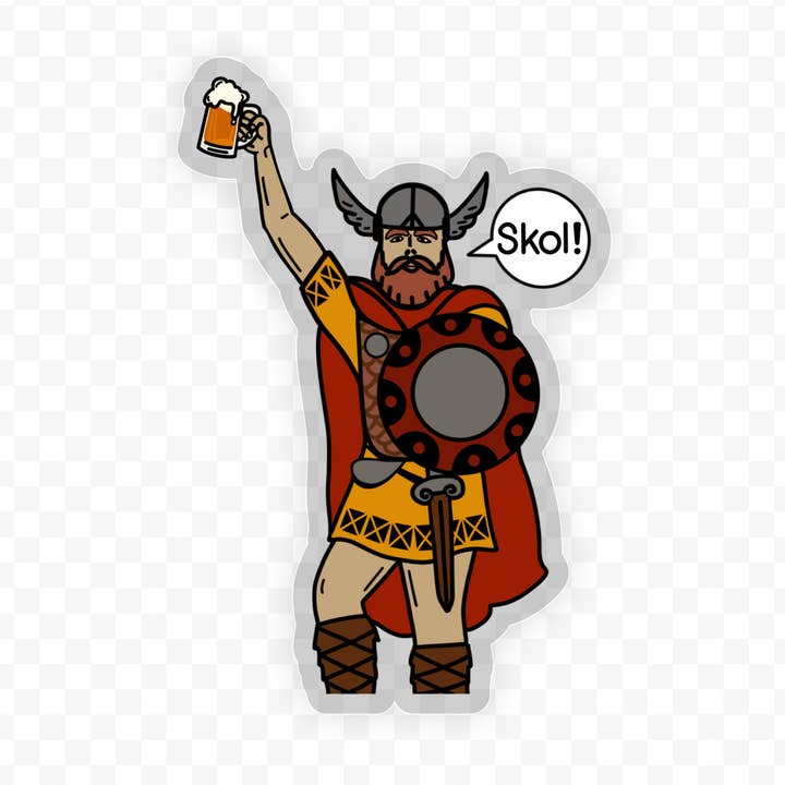Großer Ole Cheers Aufkleber oder Magnet | Minnesota Wikinger | Skol für den Großhandel von Jones Sticker Co