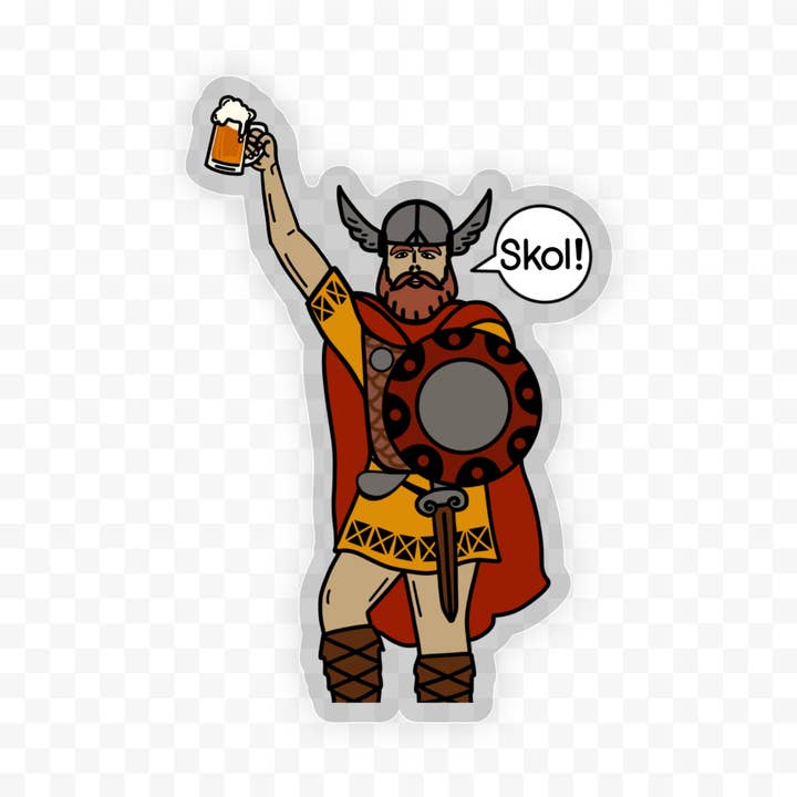 Big Ole Cheers Sticker or Magnet | Minnesota Viking | Skol for wholesale by Jones Sticker Co