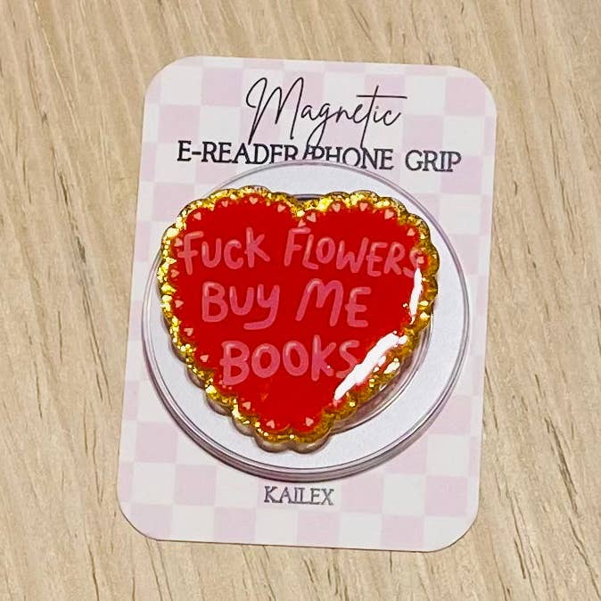 Fuck Flowers, Buy Me Books Magnetic Grip for wholesale by Kailex Boutique Wholesale