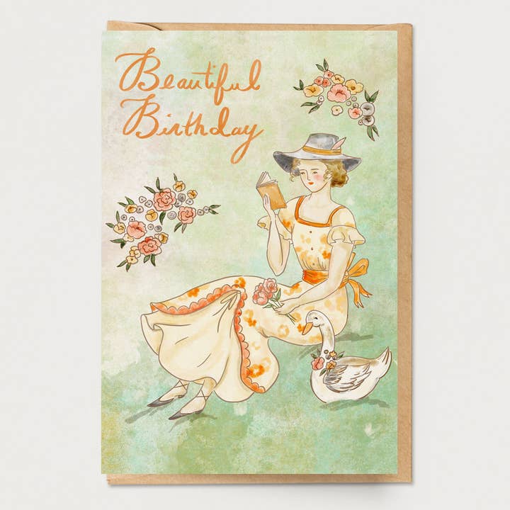 Födelsedag dam och anka kort för wholesale av Ingrid Press